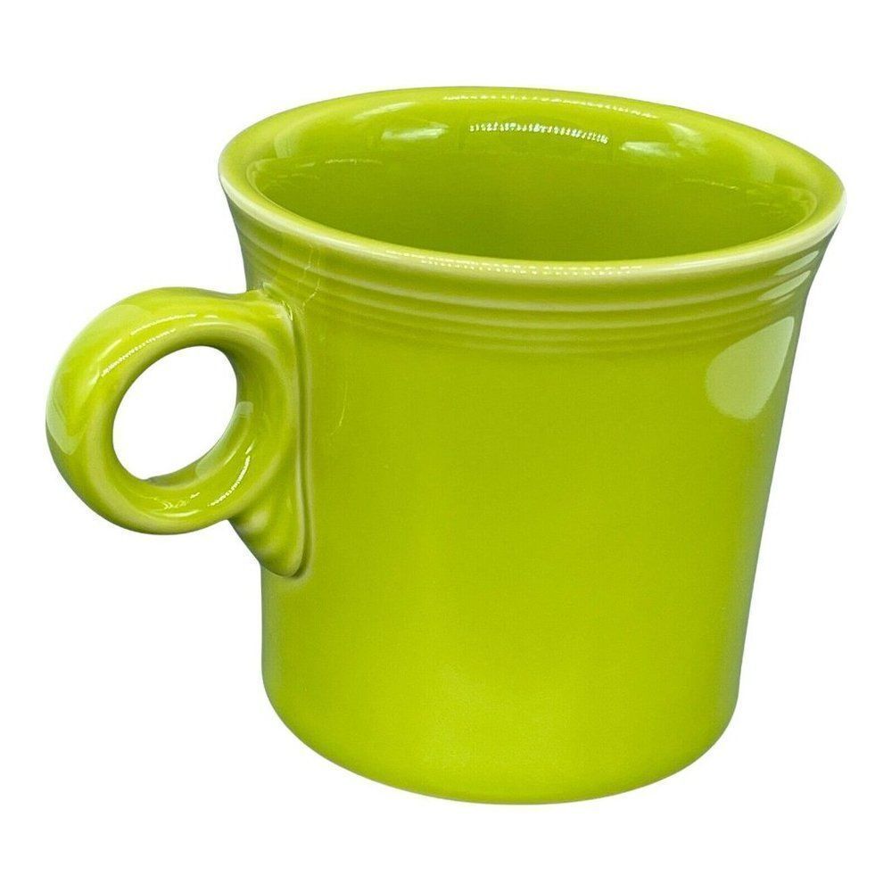 Fiesta HLC Fiestaware Cup Mug Tom & Jerry O Ring Handle Lemongrass Lime Green - Picture 4 of 11